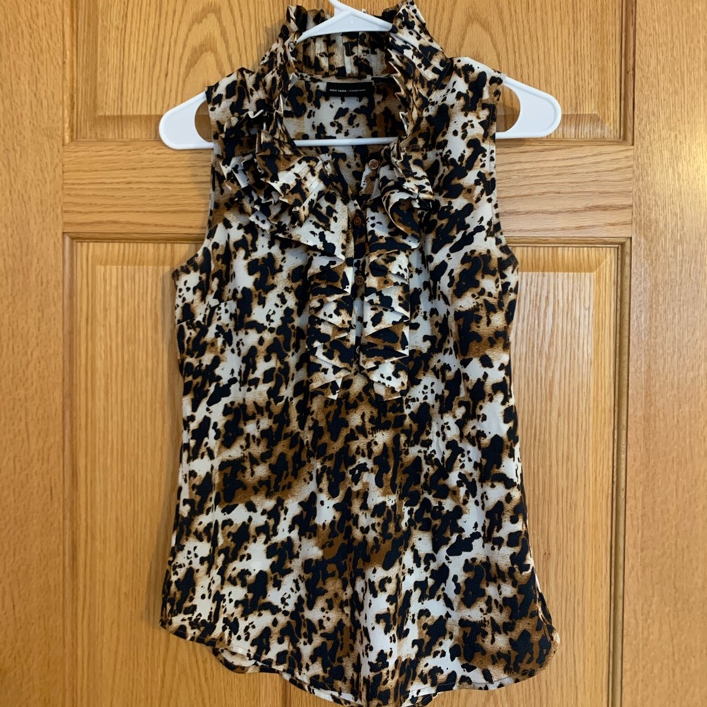 Cheetah Print Blouse